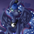 Size: 2000x2000 | Tagged: safe, artist:darkmagician1212, artist:iliekbuttz, princess luna, alicorn, pony, floating heart, heart, heart eyes, princess, solo, wingding eyes