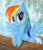 Size: 1000x1158 | Tagged: safe, artist:rainwaterfallszone, rainbow dash, pegasus, pony, detailed background, female, mare, solo