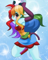 Size: 1755x2191 | Tagged: safe, artist:lucky-jj, rainbow dash, equestria girls, fall formal outfits, solo