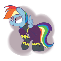 Size: 2000x2000 | Tagged: safe, artist:turtlefarminguy, rainbow dash, pegasus, pony, clothes, costume, nightmare night, shadowbolt dash, shadowbolts, shadowbolts costume, simple background, solo, transparent background