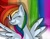 Size: 764x600 | Tagged: safe, artist:kitten56, rainbow dash, pegasus, pony, female, mare, simple background, solo