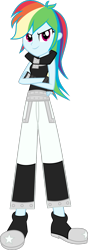 Size: 1024x2909 | Tagged: safe, artist:bubblestormx, rainbow dash, equestria girls, black star, crossover, rainblack star, solo, soul eater