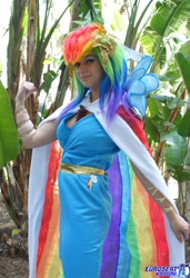 Size: 1400x2048 | Tagged: safe, artist:ladymella, rainbow dash, human, cosplay, irl, irl human, photo, solo