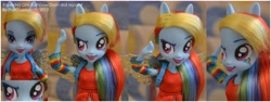Size: 6814x2552 | Tagged: safe, artist:antych, rainbow dash, equestria girls, custom, doll, pony eyes