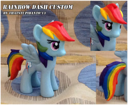 Size: 800x657 | Tagged: safe, artist:antych, rainbow dash, pegasus, pony, brushable, custom, toy