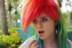 Size: 1280x853 | Tagged: safe, artist:jennabrowne, rainbow dash, human, cosplay, irl, irl human, photo, solo