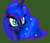 Size: 1024x885 | Tagged: safe, artist:platinumdrop, princess luna, alicorn, pony, bust, digital painting, portrait, solo