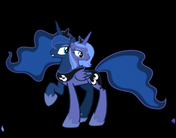 Size: 3409x2681 | Tagged: safe, artist:theunknowenone1, princess luna, alicorn, pony, fusion, we have become one