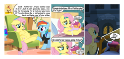 Size: 6000x2867 | Tagged: safe, artist:matty4z, fluttershy, rainbow dash, scootaloo, pegasus, pony, baby, baby pony, comic, feels, fluttermom, foal, foundling, newborn, offspring, origins, orphanage, pregnant, scootaloo's parents, theory, theory:fluttershy is scootaloo's mother