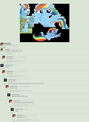 Size: 1565x2122 | Tagged: safe, artist:jennafan1234, screencap, rainbow dash, pegasus, pony, comments, deviantart, insult, nintendo, nintendo ds, original art, photoshop, pony maker, quality, slur, stealing, stolen art, text, vulgar, wat, why