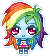 Size: 50x56 | Tagged: safe, artist:heartage, rainbow dash, equestria girls, pixel art, solo