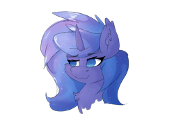 Size: 3000x2000 | Tagged: safe, artist:bluepanee, princess luna, alicorn, pony, simple background, solo, transparent background