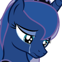 Size: 128x128 | Tagged: safe, artist:j5a4, princess luna, alicorn, pony, cropped, crying, emoticon, png, simple background, solo, transparent background