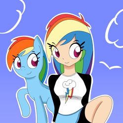 Size: 3048x3056 | Tagged: safe, artist:ekrostrance, rainbow dash, human, human ponidox, humanized