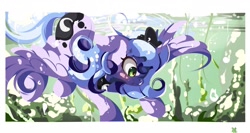 Size: 2048x1086 | Tagged: safe, artist:tohupo, princess luna, alicorn, pony, female, mare, solo, underwater