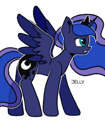 Size: 2000x2300 | Tagged: safe, alternate version, artist:jellyys, princess luna, alicorn, pony, angry, solo