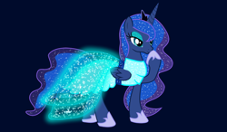 Size: 1200x700 | Tagged: safe, artist:katya, artist:light262, edit, princess luna, alicorn, pony, clothes, dress, vector