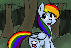 Size: 739x499 | Tagged: safe, artist:shotajohn, rainbow dash, pegasus, pony, detailed background, female, mare, solo