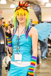 Size: 3223x4834 | Tagged: safe, rainbow dash, human, cosplay, irl, irl human, photo