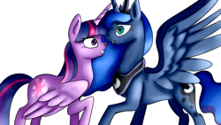 Size: 1280x720 | Tagged: safe, artist:jbond, princess luna, twilight sparkle, twilight sparkle (alicorn), alicorn, pony