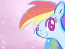 Size: 800x600 | Tagged: safe, artist:bae-mon, rainbow dash, pegasus, pony, female, gradient background, mare, solo