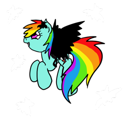 Size: 1024x1024 | Tagged: safe, artist:sugaropolis, rainbow dash, pegasus, pony, female, mare, simple background, solo, transparent background