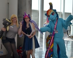 Size: 921x737 | Tagged: safe, artist:shiverbug, derpy hooves, rainbow dash, twilight sparkle, human, cosplay, irl, irl human, photo