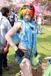 Size: 618x927 | Tagged: safe, rainbow dash, human, cosplay, irl, irl human, photo