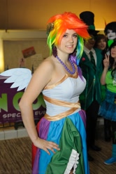 Size: 2848x4288 | Tagged: safe, rainbow dash, human, cosplay, irl, irl human, photo