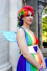 Size: 1362x2048 | Tagged: safe, artist:burloire, artist:rose0fmay, rainbow dash, human, cosplay, irl, irl human, photo, solo