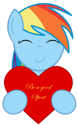 Size: 1761x2863 | Tagged: safe, artist:comfydove, derpibooru import, rainbow dash, pegasus, pony, happy, heart, hearts and hooves day, solo