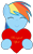 Size: 1761x2863 | Tagged: safe, artist:comfydove, derpibooru import, rainbow dash, pegasus, pony, happy, heart, hearts and hooves day, solo