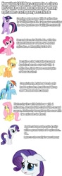 Size: 338x960 | Tagged: safe, derpibooru import, applejack, fluttershy, pinkie pie, rainbow dash, rarity, twilight sparkle, earth pony, pegasus, pony, unicorn, season 2, season 3, 2012, analysis, drama bait, list, text