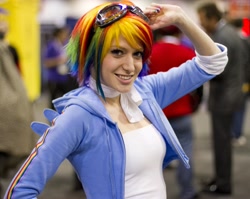 Size: 4350x3456 | Tagged: safe, artist:donknnj, rainbow dash, human, cosplay, irl, irl human, photo