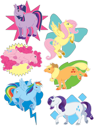 Size: 900x1211 | Tagged: safe, artist:kaceymeg, derpibooru import, applejack, fluttershy, pinkie pie, rainbow dash, rarity, twilight sparkle, earth pony, pegasus, pony, unicorn, realistic, shetland pony, unshorn fetlocks