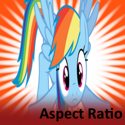 Size: 250x250 | Tagged: safe, rainbow dash, pegasus, pony, aspect ratio, solo, spoilered image joke, wrong aspect ratio