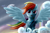 Size: 1600x1067 | Tagged: safe, artist:everypone, rainbow dash, pegasus, pony, detailed background, female, mare, solo