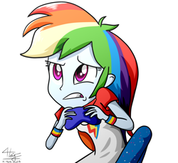 Size: 1200x1100 | Tagged: safe, artist:graytyphoon, derpibooru import, rainbow dash, equestria girls, solo