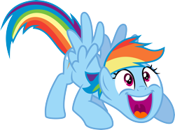 Size: 5370x4000 | Tagged: safe, artist:jeatz-axl, derpibooru import, rainbow dash, pegasus, pony, cute, dashabetes, excited, happy, simple background, solo, transparent background, vector