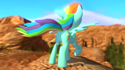 Size: 1920x1080 | Tagged: safe, artist:stormtrooper1701, rainbow dash, pegasus, pony, 3d, gmod, plot, windswept mane