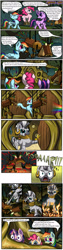 Size: 1000x4000 | Tagged: safe, artist:fign01, derpibooru import, pinkie pie, rainbow dash, twilight sparkle, zecora, earth pony, pegasus, pony, timber wolf, zebra, comic