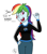 Size: 1400x1600 | Tagged: safe, artist:notenoughapples, derpibooru import, rainbow dash, equestria girls, dialogue, esports, solo