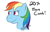 Size: 600x386 | Tagged: safe, artist:lissyannechan, rainbow dash, pegasus, pony, female, mare, simple background, solo