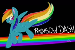 Size: 1280x853 | Tagged: safe, artist:ambriehltheloser, rainbow dash, pegasus, pony, female, mare, simple background, solo