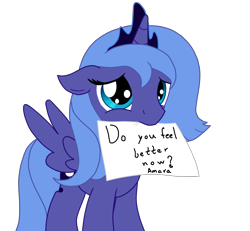 Size: 1772x1636 | Tagged: safe, artist:ardonsword, princess luna, alicorn, pony, cute, female, filly, lunabetes, mouth hold, s1 luna, sign, simple background, solo, transparent background, woona, younger