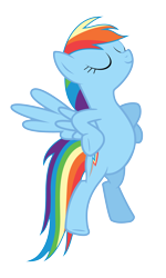 Size: 3000x5000 | Tagged: safe, rainbow dash, pegasus, pony, wonderbolts academy, absurd resolution, cute, dashabetes, eyes closed, flying, heroic, hooves on hips, proud, simple background, solo, transparent background, vector