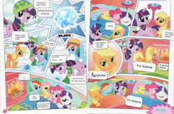 Size: 2400x1573 | Tagged: safe, artist:limeylassen, derpibooru import, edit, applejack, fluttershy, rainbow dash, twilight sparkle, earth pony, pegasus, pony, comic, female, flutterdash, funtimes in ponyland, german comic, lesbian, parody, shipping, the star of winter dreams, twijack, twilight is a lion, wat