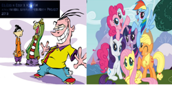 Size: 680x372 | Tagged: safe, derpibooru import, applejack, fluttershy, pinkie pie, rainbow dash, rarity, twilight sparkle, earth pony, pegasus, pony, unicorn, double d, ed, ed edd n eddy, edd, eddy