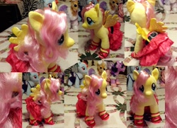 Size: 800x578 | Tagged: safe, fluttershy, rainbow dash, twilight sparkle, build-a-bear, clothes, dress, irl, photo, plushie, shoes