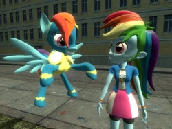 Size: 1024x768 | Tagged: safe, artist:sonic5421, derpibooru import, rainbow dash, equestria girls, 3d, gmod, goggles, human ponidox, self ponidox, wonderbolts uniform